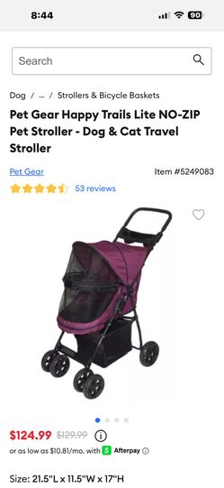 Pet gear stroller new in box