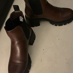 Vepose Women's 936 Chelsea Ankle Boots Platform Lug Sole Elastic Slip on Booties