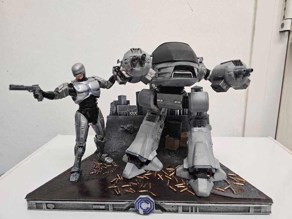 Robo Cop & ED-209 diorama 1/6th scale Statue