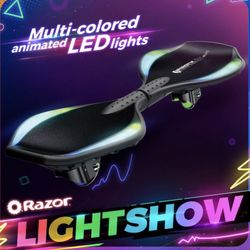 Razor Ripstik DLX Mini Lightshow Caster Board Skateboard Black