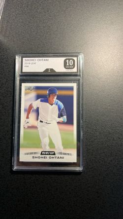 Ohtani 2018 Leaf Rookie- -Grade 10