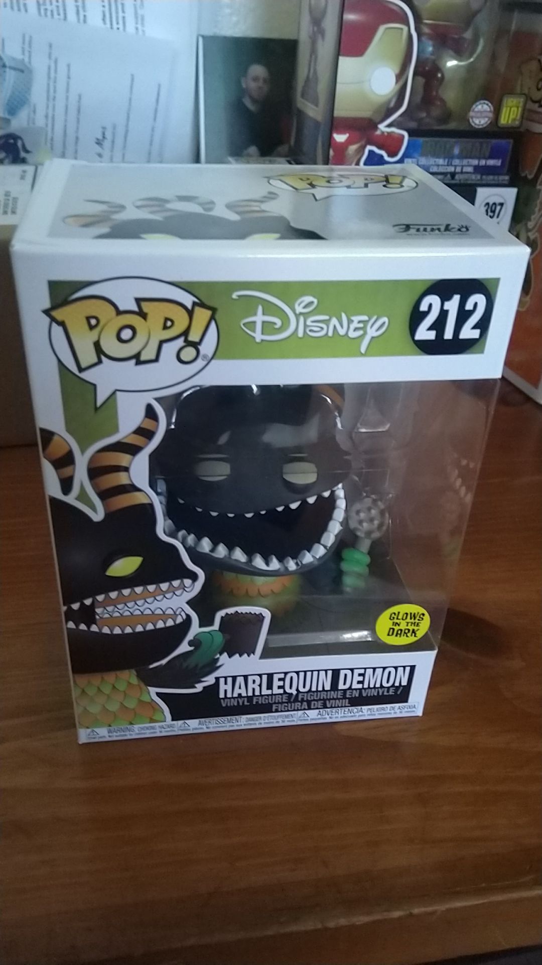 Disney The Nightmare Before Christmas GITD Harlequin Demon Exclusive Funko Pop