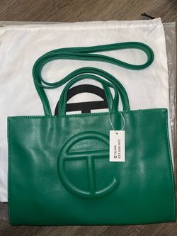 Telfar medium shopping bag- green