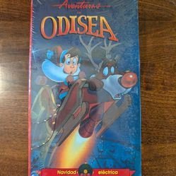 New Vintage Adventuras en Odisea Navidad Electrica VHS Spanish