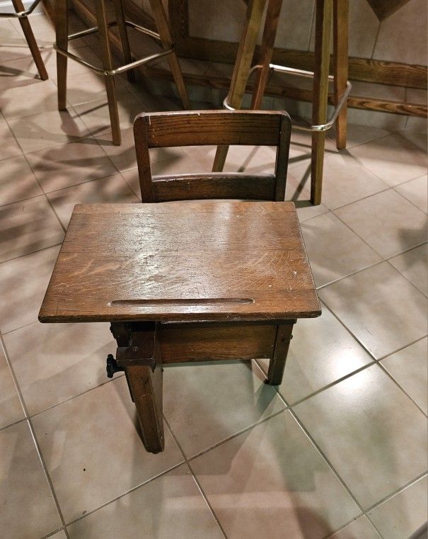 Antique Small School Desk