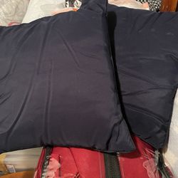 Dark Blue Outdoor Waterproof Pillows