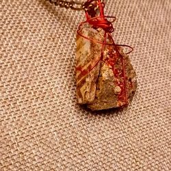 BEAUTIFUL MINERALS NECKLACES NEWLY DESIGNED VANADANITE, WULFENITE ONE OF A KIND!