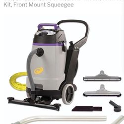 PROTEAM PROGUARD 15, WET DRY VACUUM, SHOP VAC, 15 GALLON, 105CFM, 1.8HP MOTOR, WITH TOOL KIT, FRONT MOUNT SQUEEGEE


