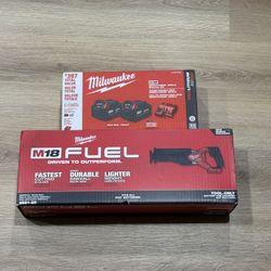 M18 FUEL GEN-2 18V Lithium-Ion Brushless Cordless SAWZALL Reciprocating Saw with Two 5.0Ah Batteries and Charger