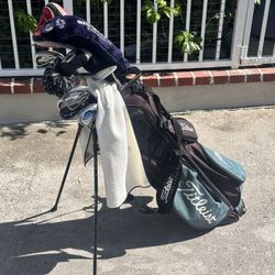 callaway complete golf set and bag with titleist stand bag
