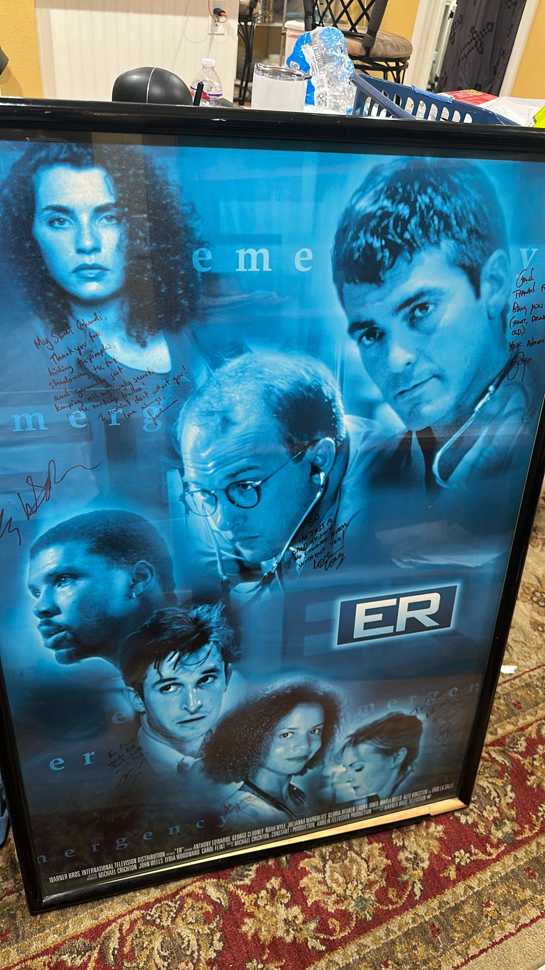 Large Original Signed ER Movie Poster George Clooney