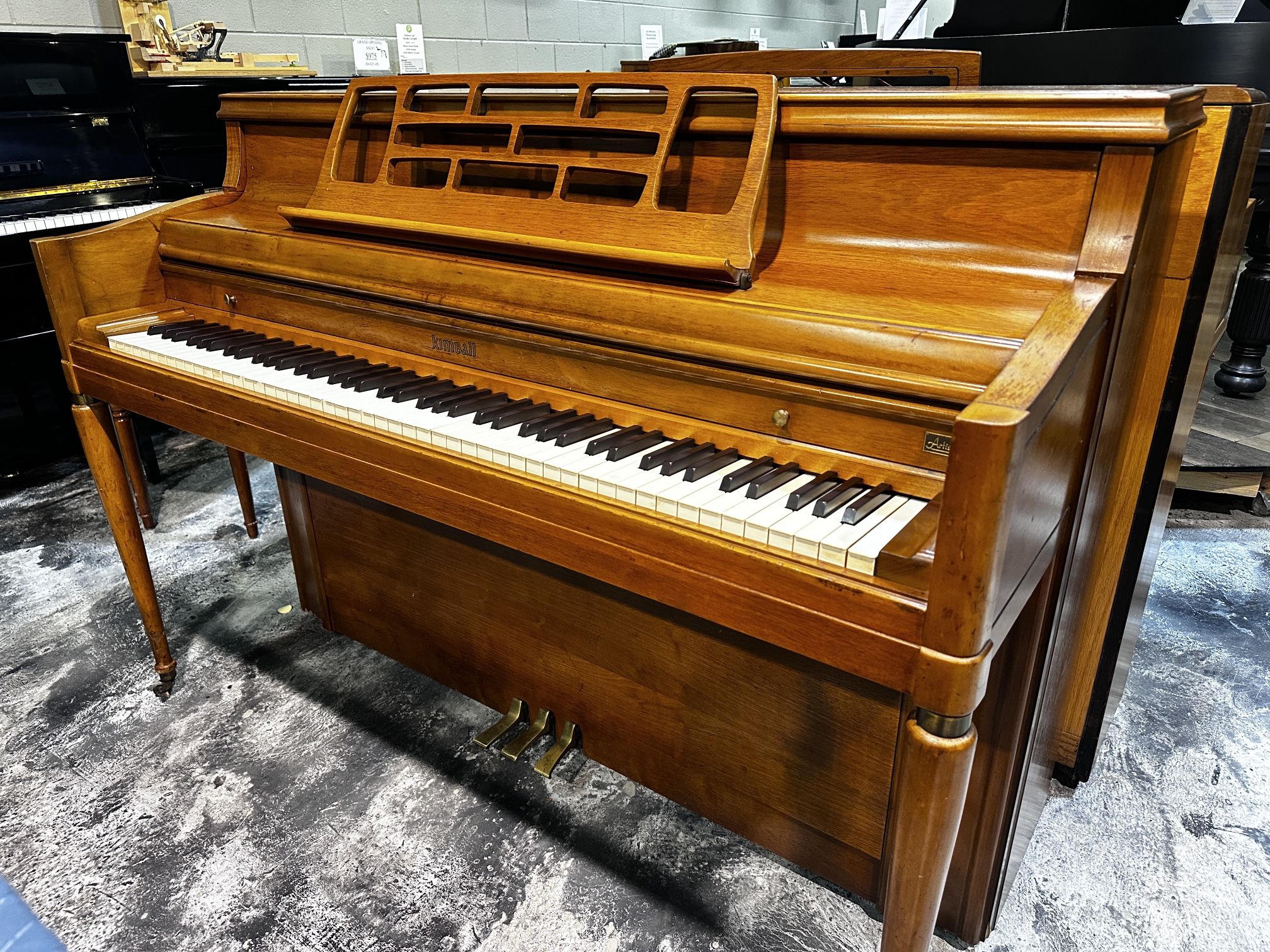 *Free* Kimball 41” Walnut Semi-Gloss Studio Upright Piano