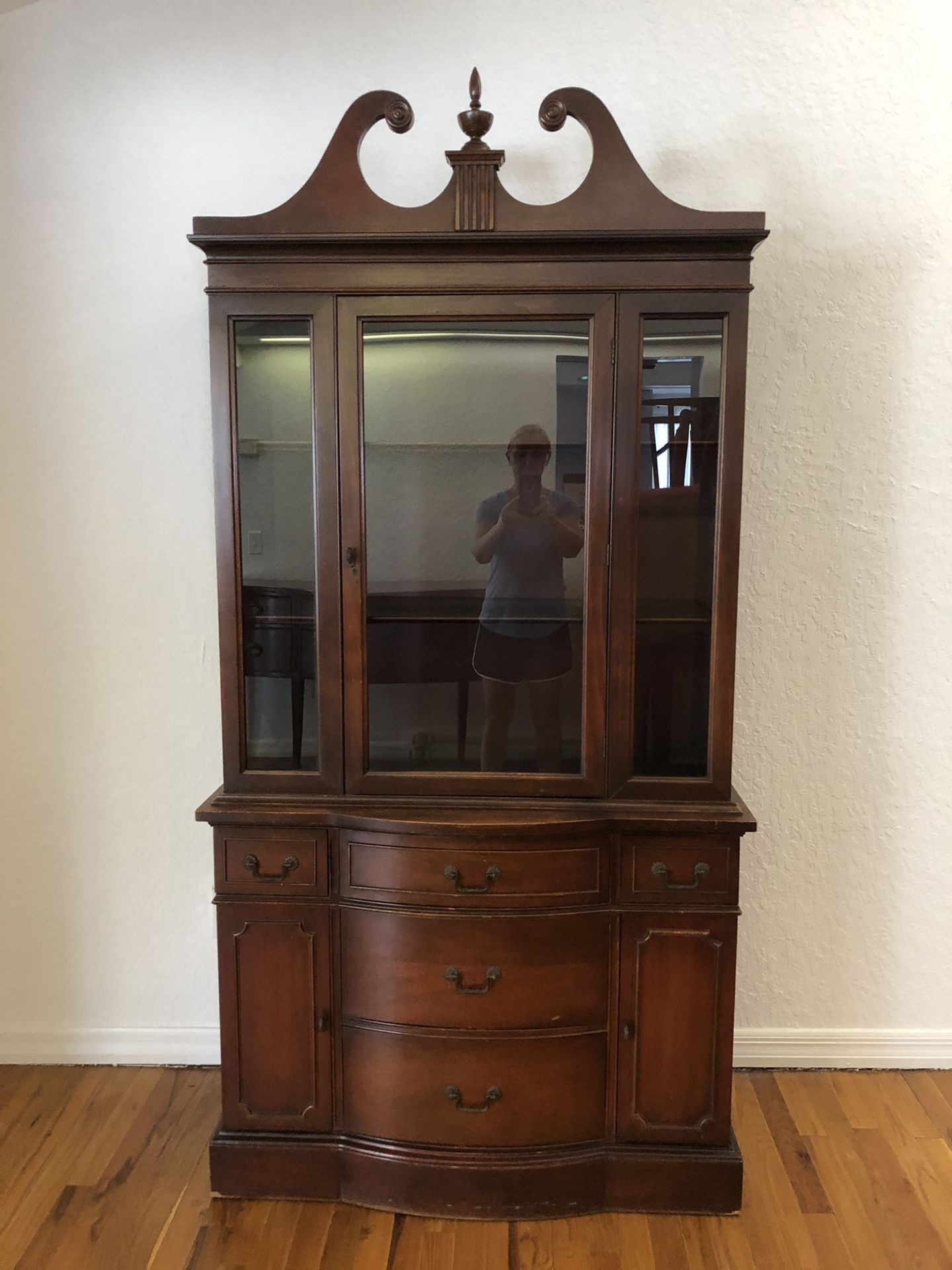 Antique Mahogany China Cabinet