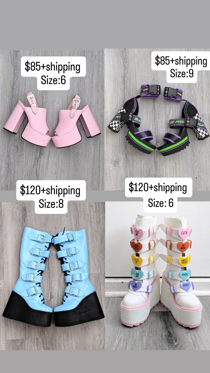 Dolls Kill Platform Boots And Heels