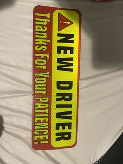 new driver magnet signs