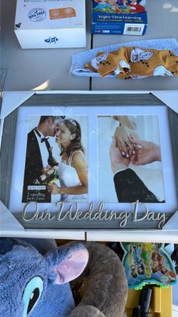 Malden International Designs "Our Wedding Day" double picture frame