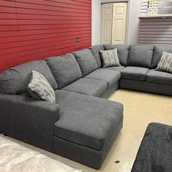 EDENFIELD CHARCOAL LAF SECTIONAL