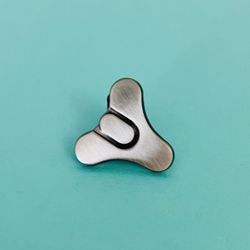 Destiny Metallic Tricorn Logo Pin (No Emblem) - RETIRED