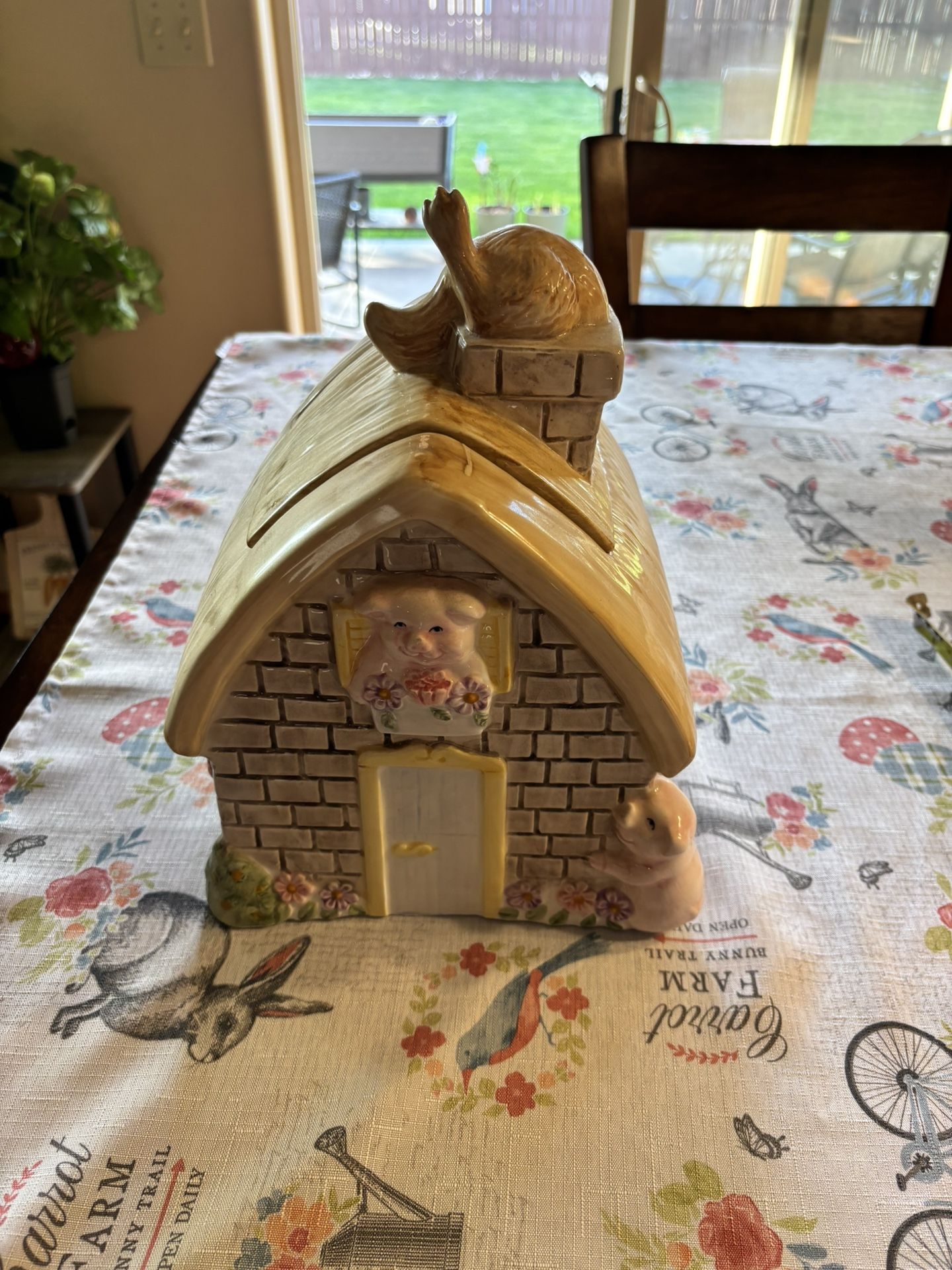 Three Pigs and Wolf Cookie Jar
