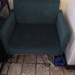 Green lounge chair