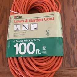 100ft. 16 Gauge Medium Duty Lawn & Garden Cord
