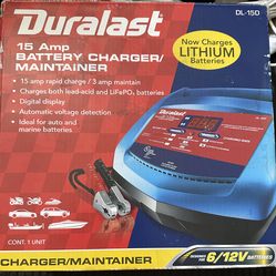 Duralast DL-15D 15 Amp Battery Charger – Like New