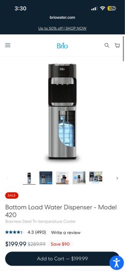 Brio Bottom Load Water Dispenser Model 420