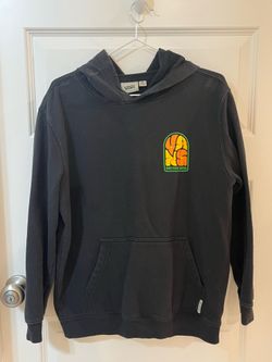 Size XL (S/M fit) Vans Off The Wall Black Pull On Hoodie with Pockets