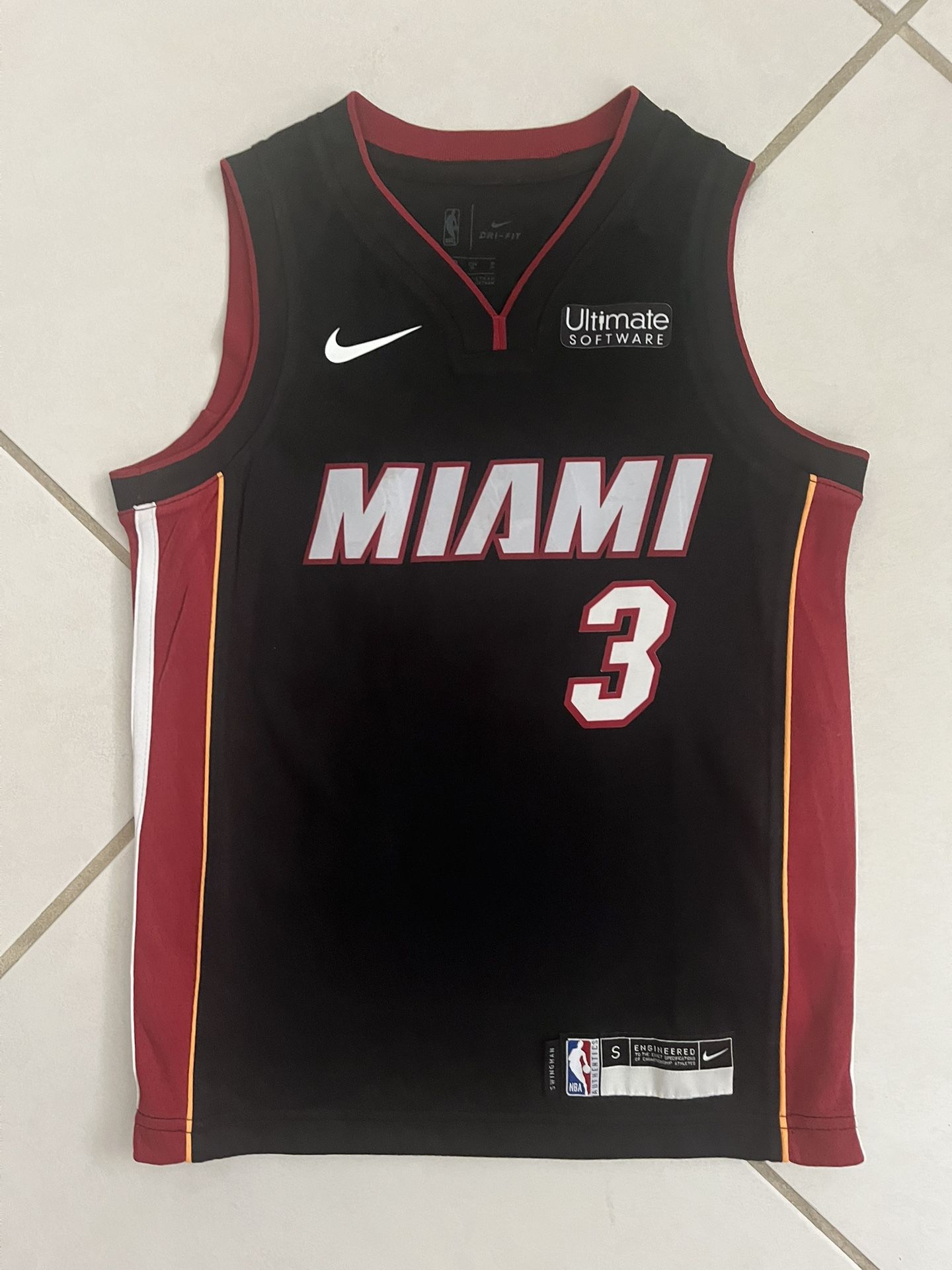 Dwayne Wade Authentic Miami Heat Jersey Size Small