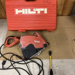 Hilti Electric Concrete Saw With Cord Adapter 