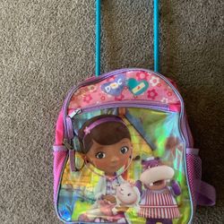 Mini rolling backpack 