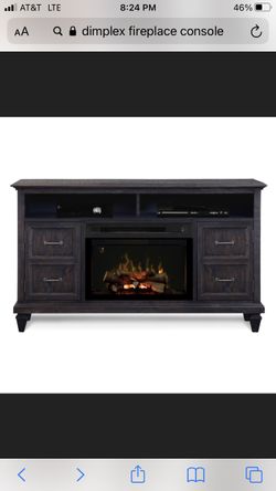 Credenza Fireplace Entertainment Center Like New