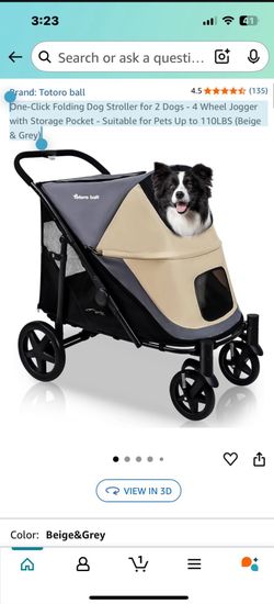 One click Folding Dog Stroller