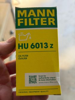 HU 6013 Mann Oil Filter 2015 GTI
