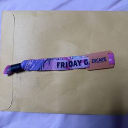 Escape Ticket. Friday. GA.