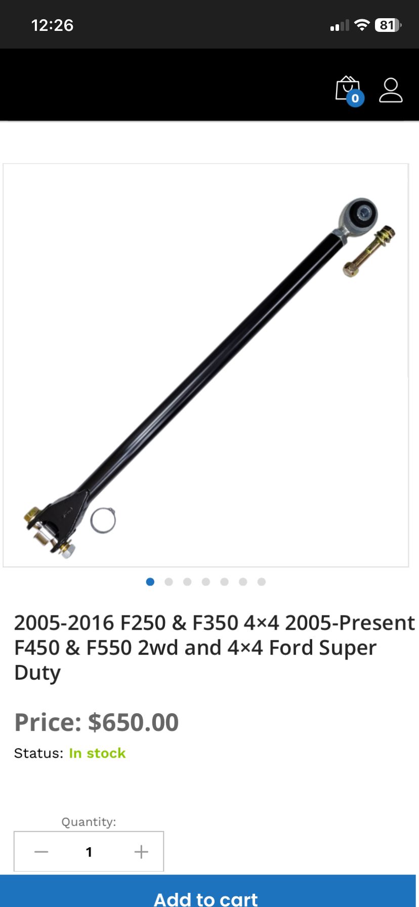 Baja Customs BC-5033 Tracinator Traction Bar for 05-16 Ford F250/F350 4x4 & F450/F550 2WD/4x4