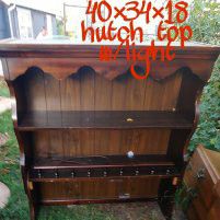 Hutch top with light