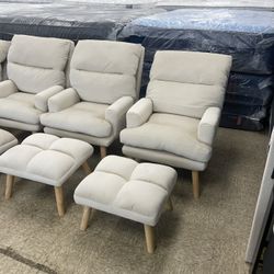 Chair With Ottoman Brand New $60 Only 