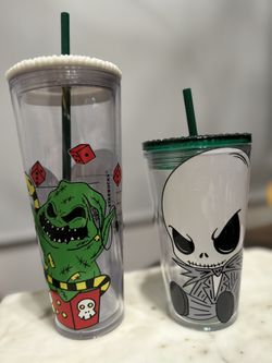 Jack & Oogie Boogie Bling Tumbler