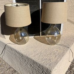 2 Modern Lamps  $25 For Both 