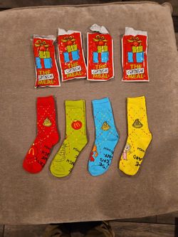 McDonald's grinch socks.