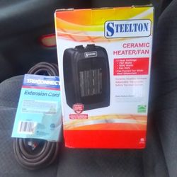 New Space Heater With New 20 Ft Extension Cord