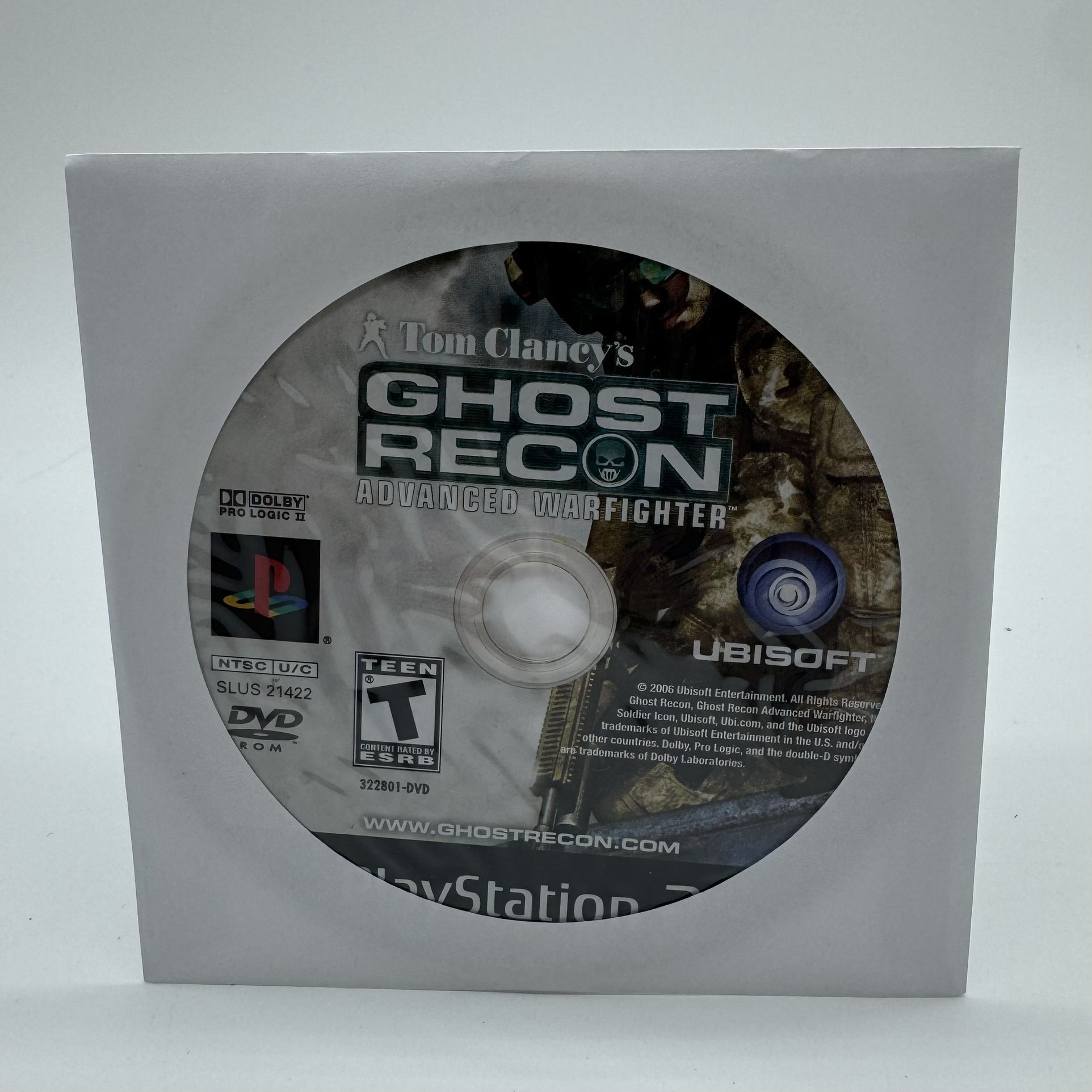 Tom Clancy's Ghost Recon: Advanced Warfighter PlayStation 2 PS2 Disc Only Tested