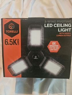 TORELLI 6.5K LUMEN 3 WING PIVOTING  LED CEILING LIGHT