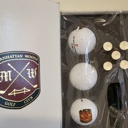 $10.00 - Golf Club Players Kit, Pinnacle Balls By Manhattan Woods Golf Club - NEW!