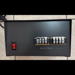 Vintage ASTRON RS-20A Linear AC-DC Power Supply 13.8VDC 20A Rare Front Leads