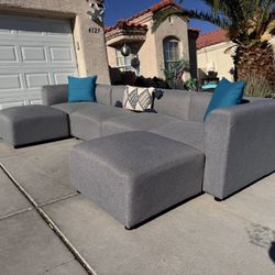 Beautiful Zinus Luca Double Chaise Sectional Sofa