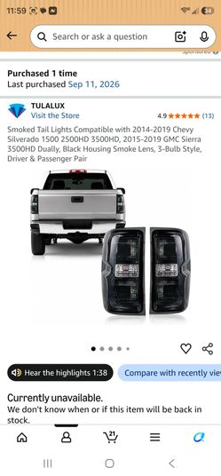 Gm truck tail lights