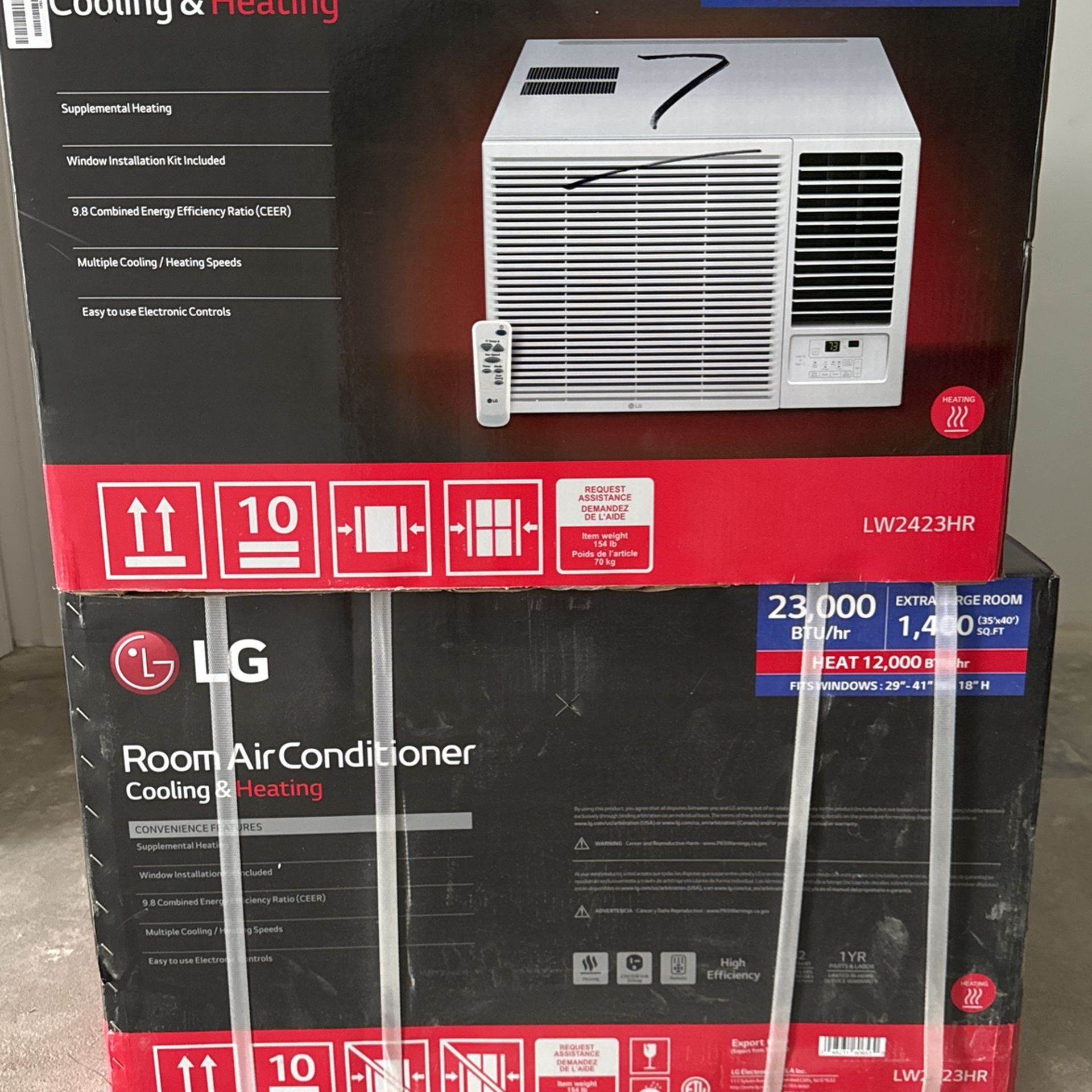 LG Air Conditioner Cooling And Heating 23,000 BTU