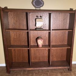 MOVING OUT OF STATE SALE!! Wooden Adjustable Bookcase!!